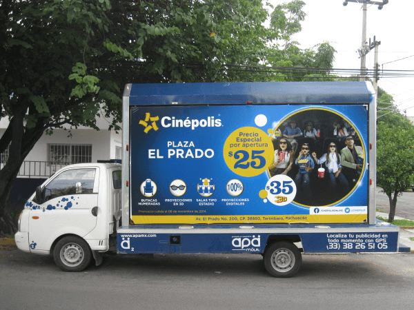 Apa Publicidad Mvil con Gps Cinepolis